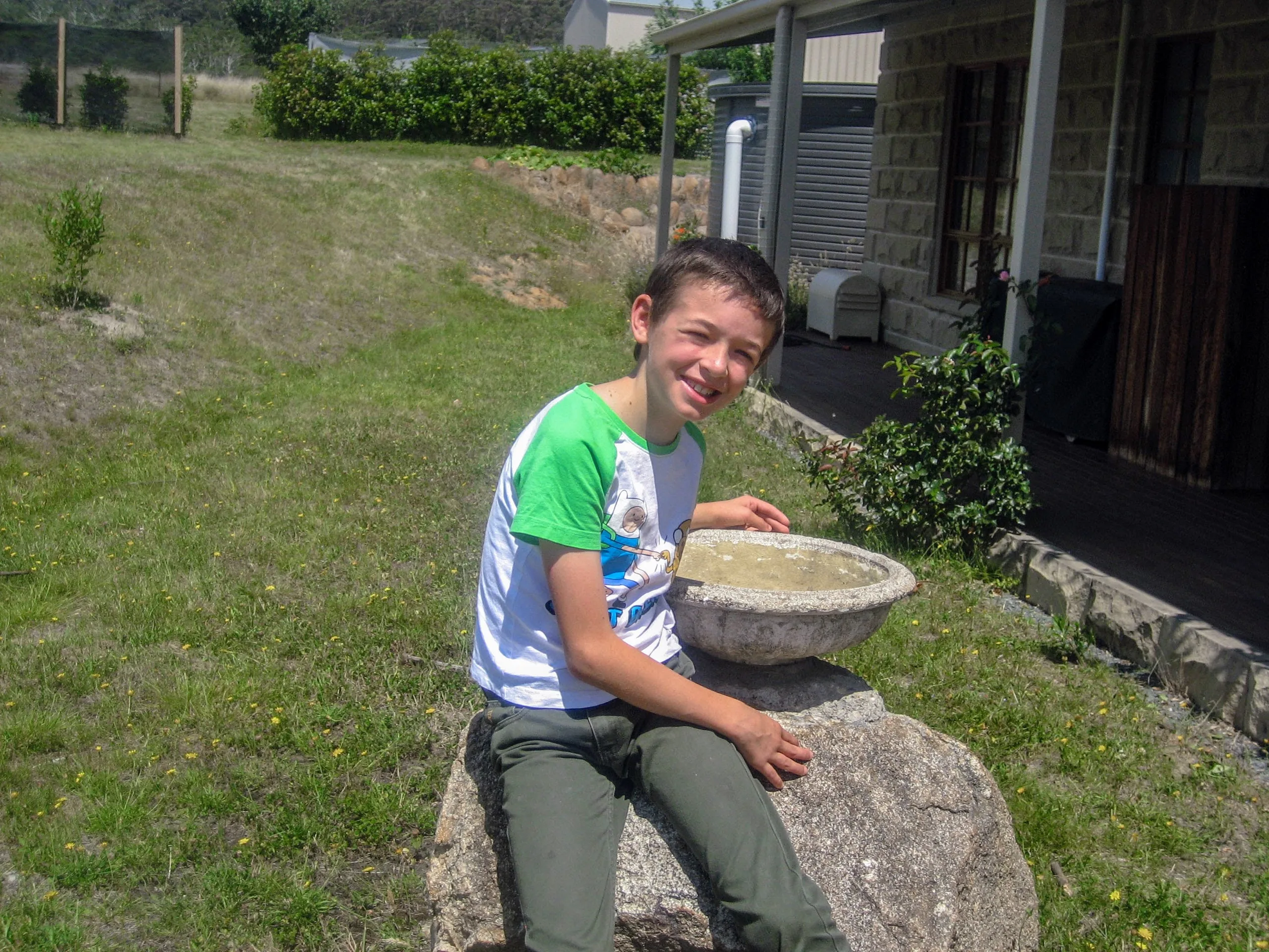 Alex at Woodlands with Linda and Matthew